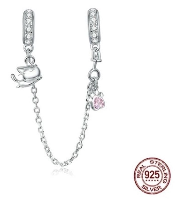 Minimalist Classic Style Heart Shape Sterling Silver Enamel Charms Jewelry Accessories