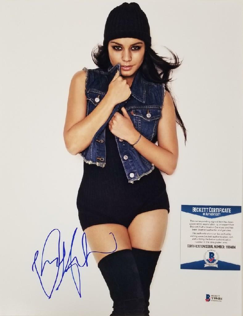 Vanessa Hudgens signed 11x14 Photo Poster painting High School Musical Auto B ~ Beckett BAS COA