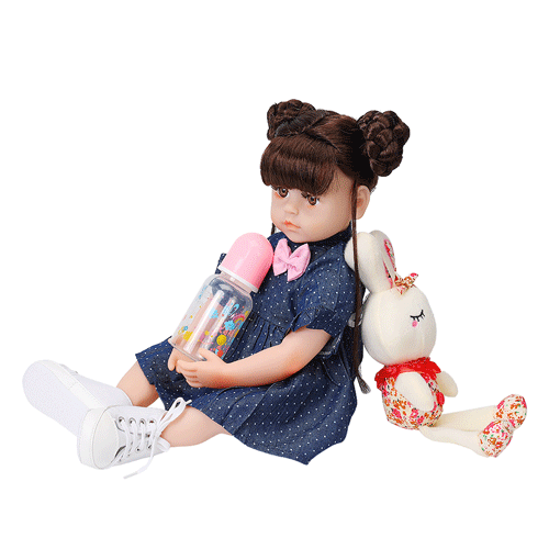 19" Landon Full Silicone Reborn Baby Doll Girl - Reborn Shoppe