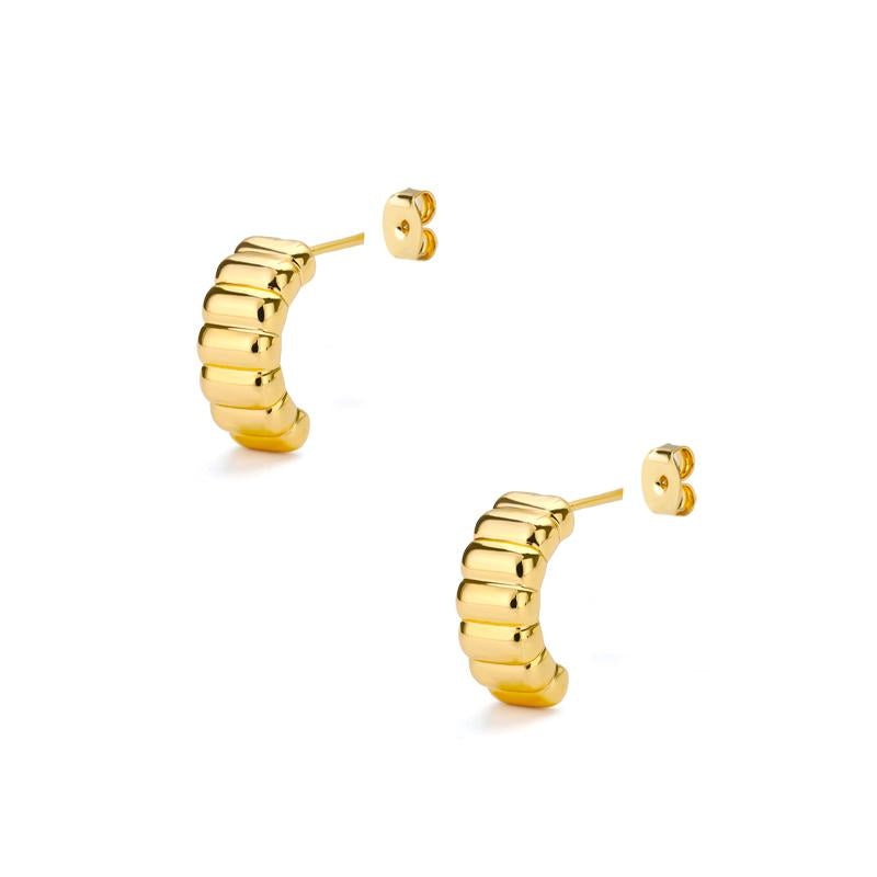 Ripple Ear Cuff Hoop Geometric Stud Earring | Oxredo Shop Ramadan Sale
