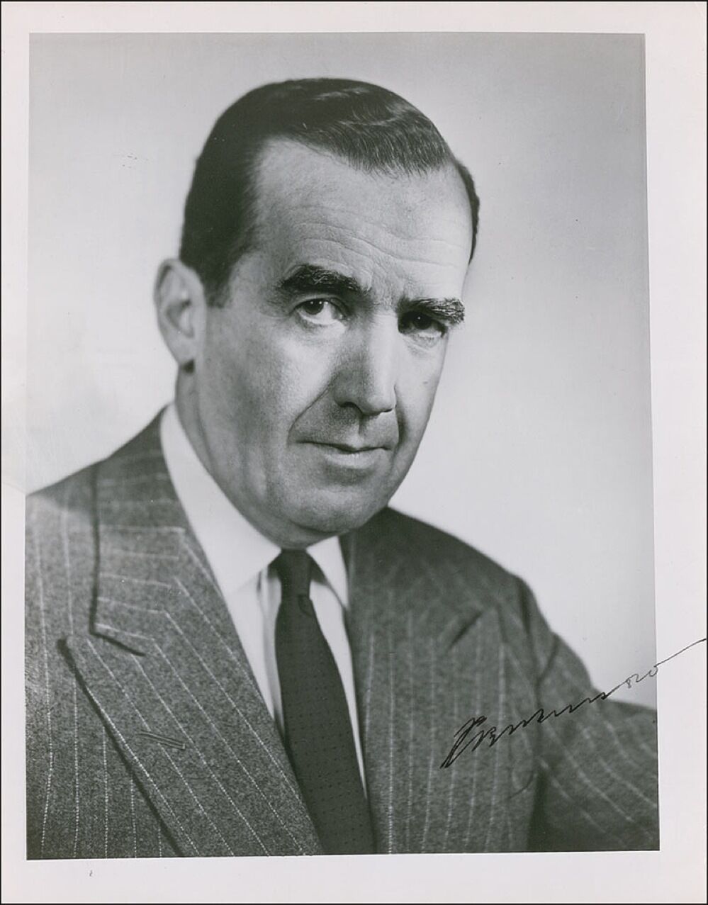 EDWARD R MURROW Signed Photo Poster paintinggraph - Broadcast Journalist World War II - preprint