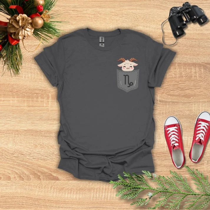 Capricorn Chest Pocket Graphic T-shirt