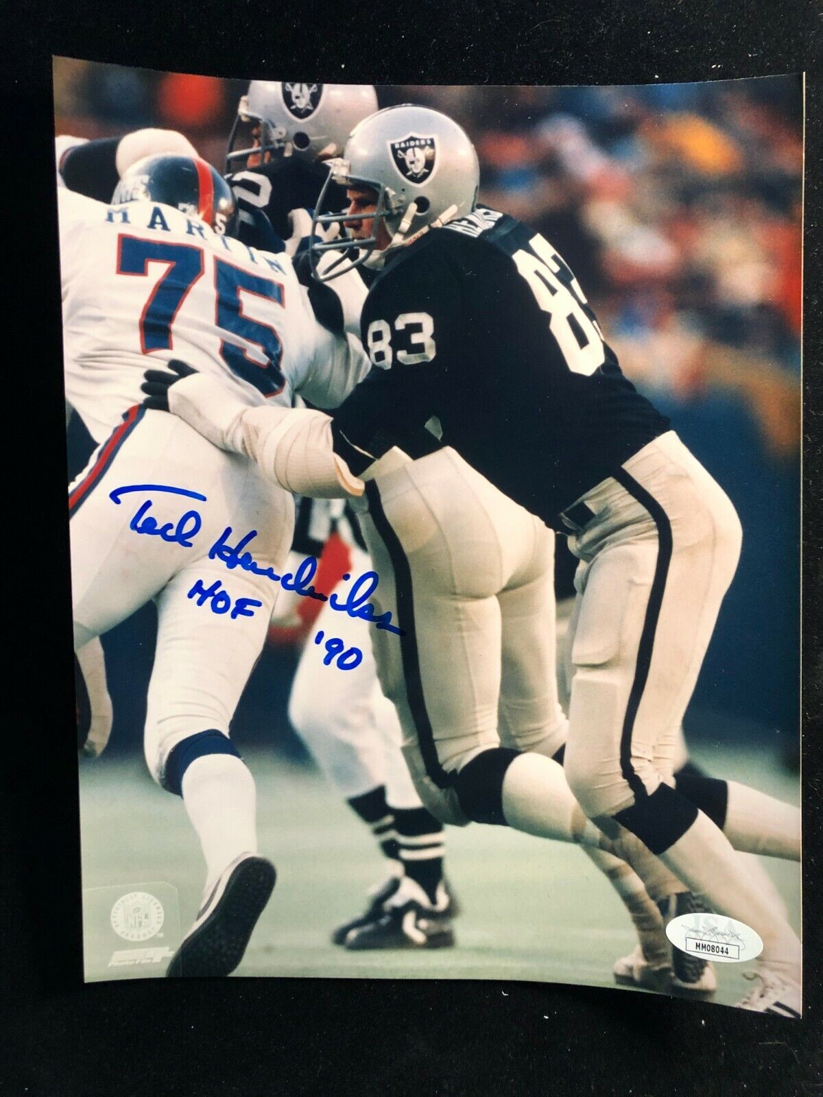 Ted Hendricks Signed HOF 90 Autographed Photo Poster painting Oakland Raiders Las Vegas JSA Cert