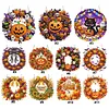 Halloween Pumpkin DIY Acrylic 5D Crystal Diamond Gem Art Hanging Ornament for Home Wall Decor