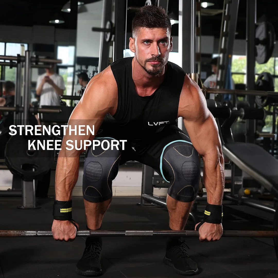 2 Pack Sports Protection Copper Knee Braces for Knee Pain Compression Sleeve