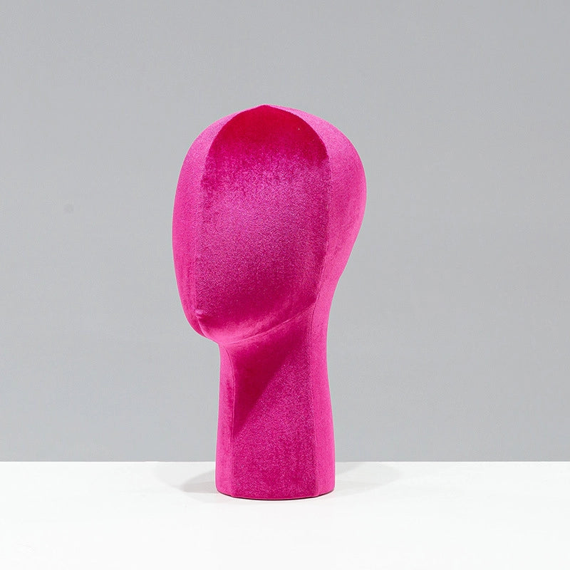 Velvet Head Mold Prop Display Stand Wig Hat Glasses Scarf Jewelry Bracket Dummy Head Model Prop Hat Drag