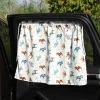 Car Sun Shield Floral Polka Dot Car Side Window Privacy Curtain