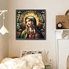 Diamond Painting-DIY Full Round Drill Stained Glass Art Virgin Mary