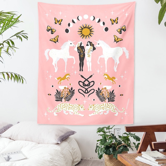 

Wall Tapestry - Sun And Moon Flower Woman-150*130cm, 501 Original
