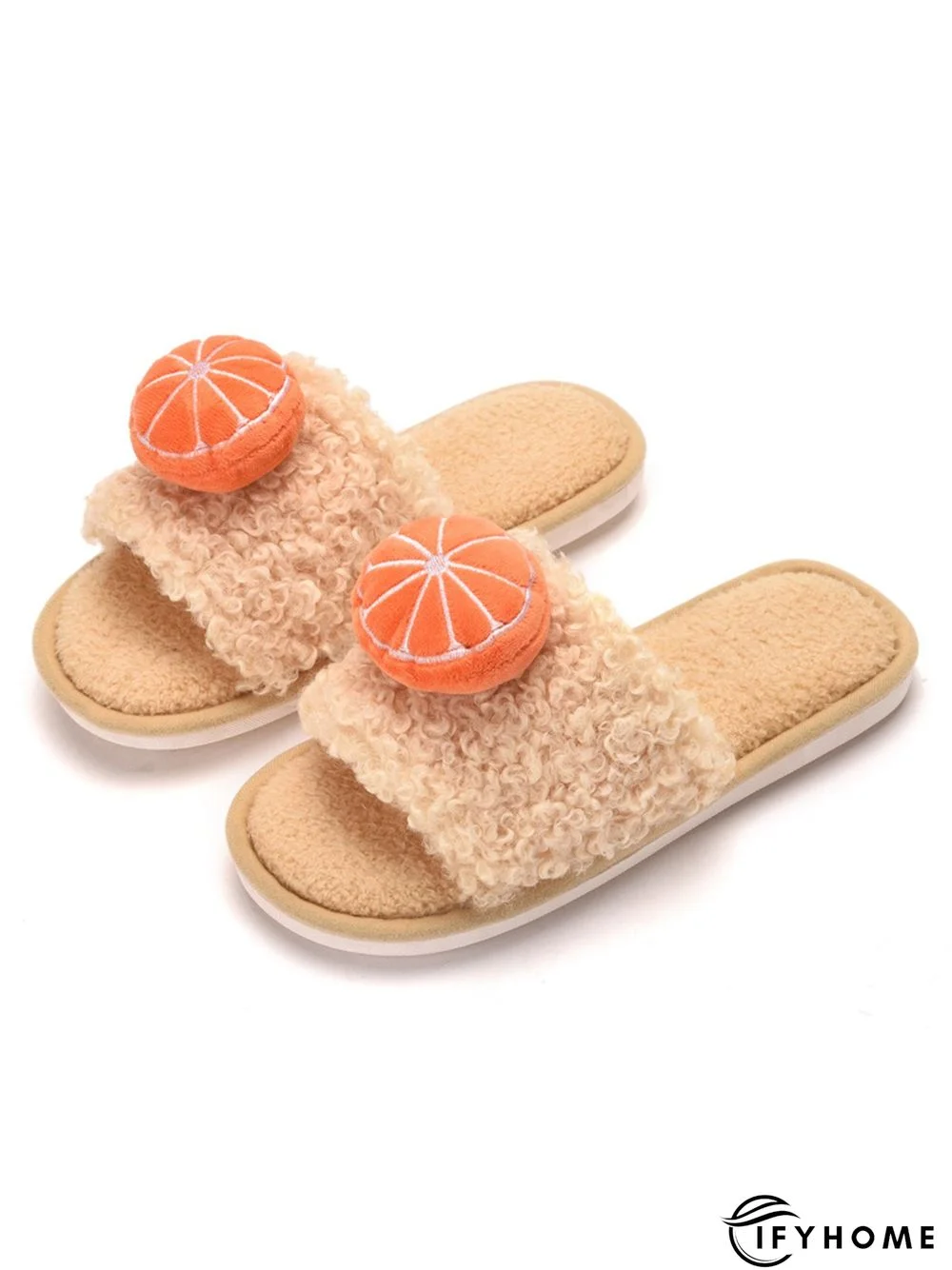 Cute Fruit Upper Plush Indoor Home Slippers | IFYHOME