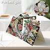6PCS DIY Diamond Art Greeting Cards Xmas Atmosphere Congratulations Cards & Gift