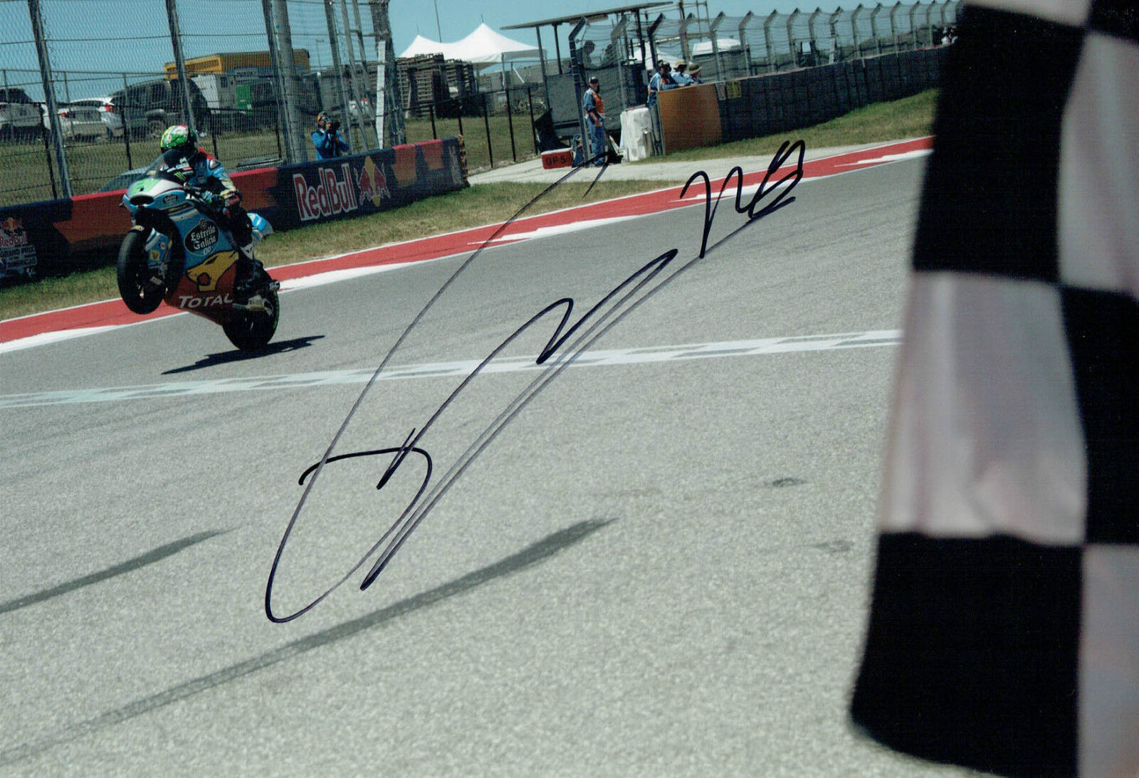 Franco MORBIDELLI 2017 SIGNED Autograph MOTOGP Marc VDS 12x8 Photo Poster painting A AFTAL COA