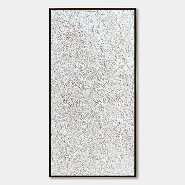 QUIET CANVAS: Textured Minimalist Wabi Sabi Painting（Canvas painting）