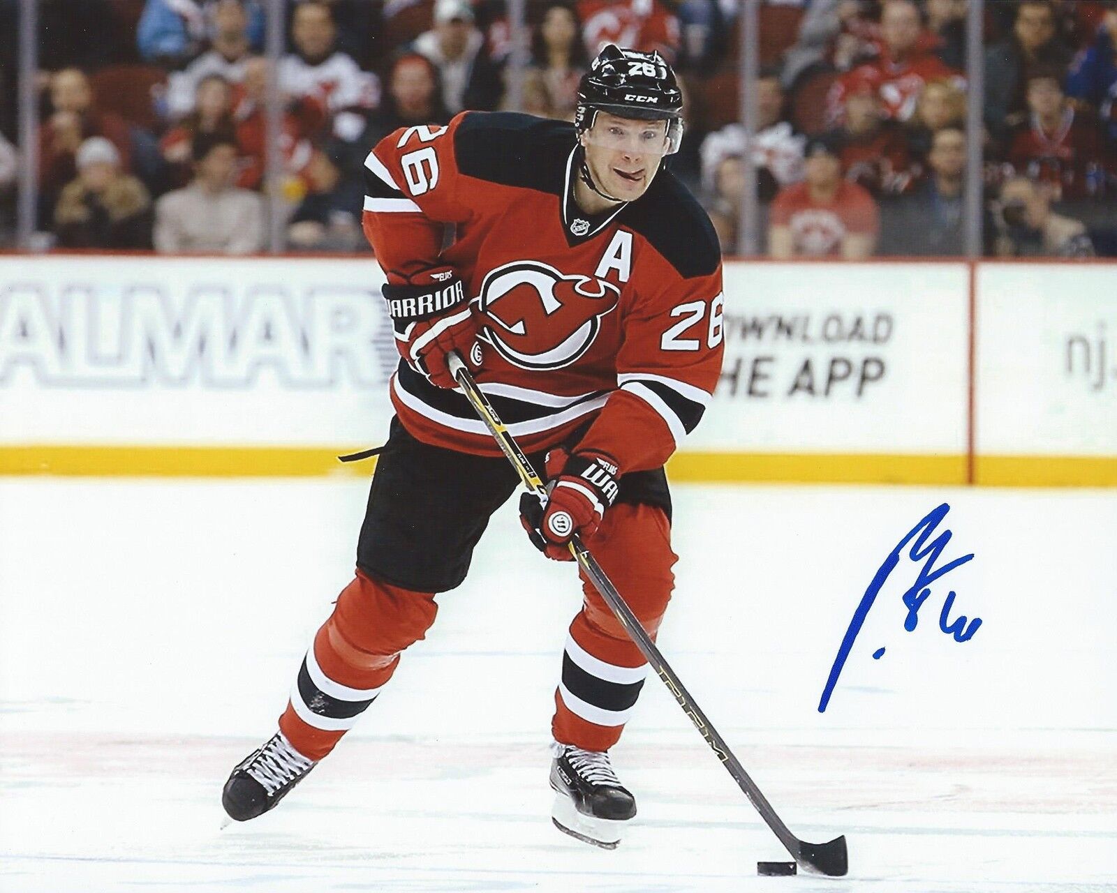 Patrik Elias Signed 8x10 Photo Poster painting New Jersey Devils Autographed COA B