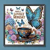 Butterfly Coffee-Crystal Rhinestone Diamond Painting(40x40cm)