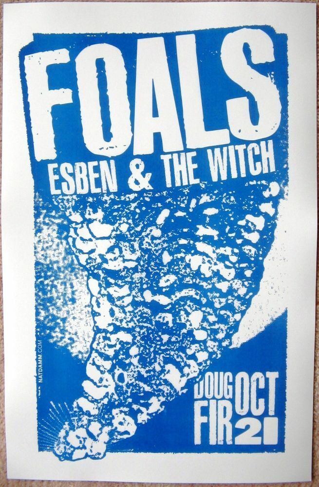 FOALS 2010 Total Life Forever Gig POSTER Portland Oregon Concert