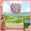 Rose Tea Party Sign DIY Diamond Painting Pendant Single Side Rhinestone