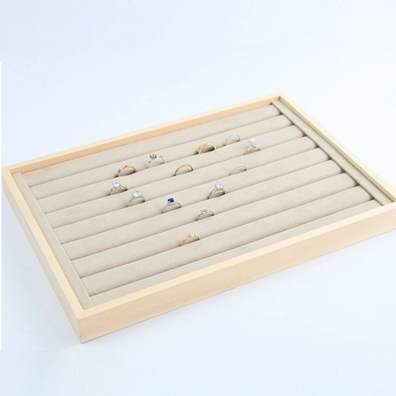 New Products In Stock Log Jewelry Display Tray Fashion Ring Necklace Brace Lace Bracelet Pendant Stand Jewelry Rack Props