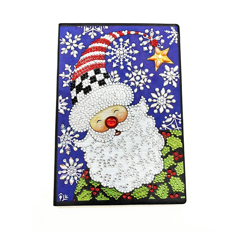 A5 5D Notebook DIY Part Special Shape Rhinestone Diary Book | Santa Claus