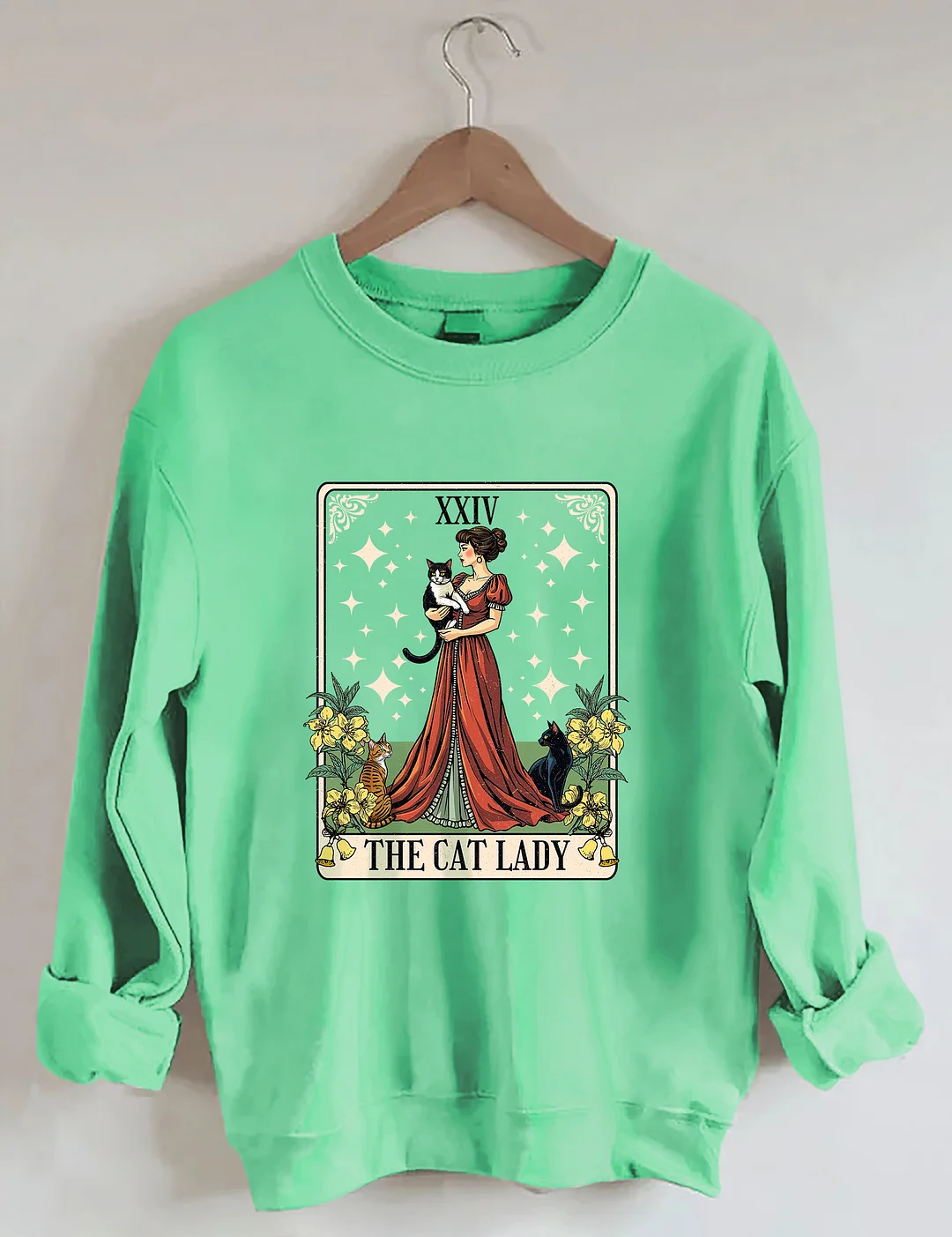 Cat Lady Tarot Card Sweatshirt