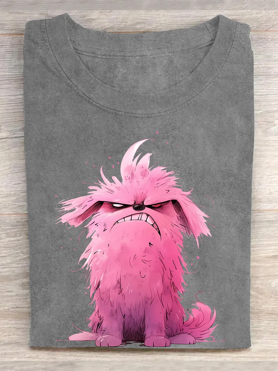 Eagerlys The Pink Dog-2 T-shirt Eagerlys