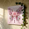 DIY Pearl Painting Butterfly for Home Wall Decor with Frame(25x25cm)