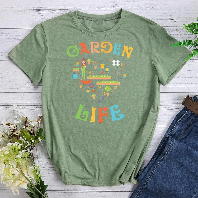 garden life Round Neck T-shirt