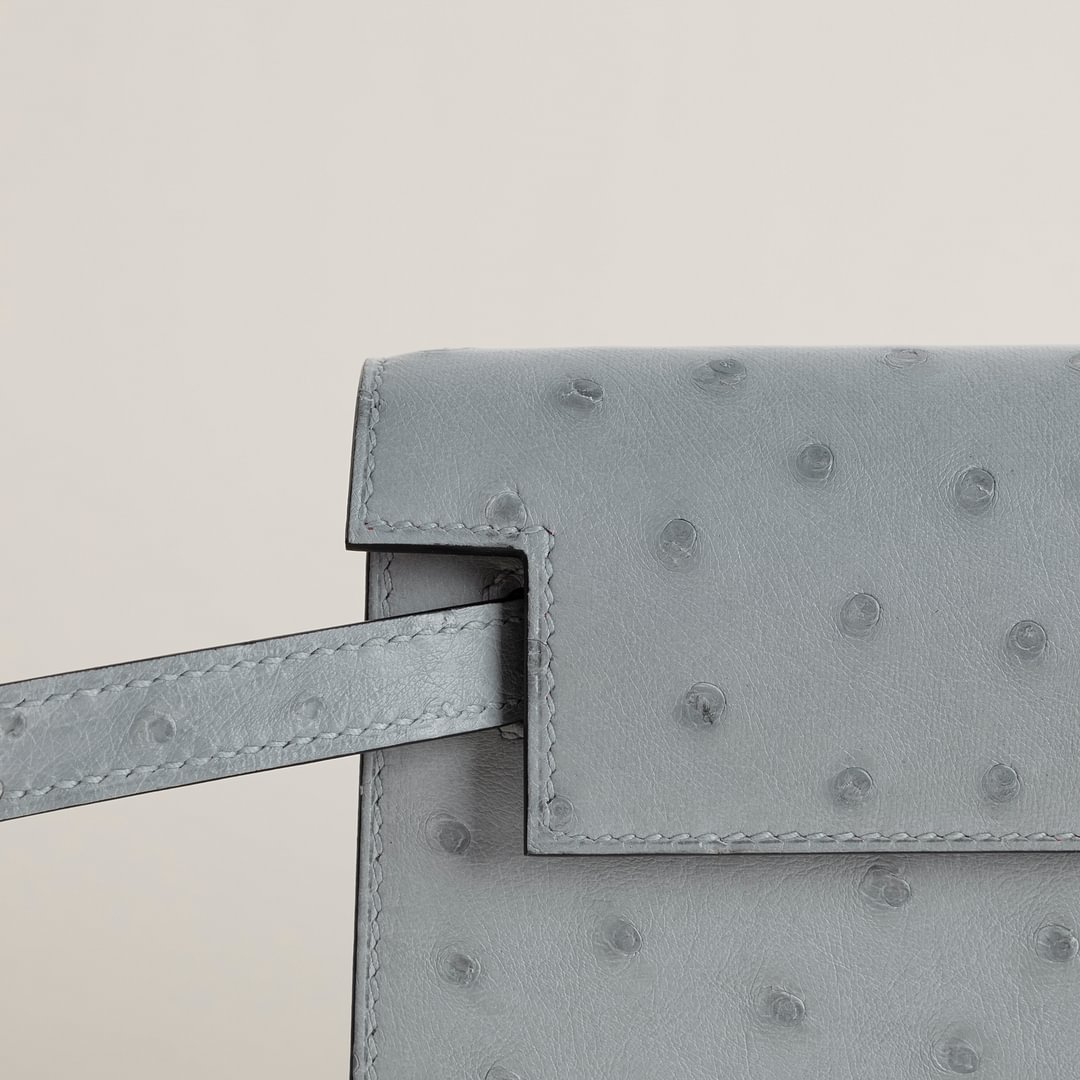 Kelly Danse Ostrich 8U Blue Glacier PHW