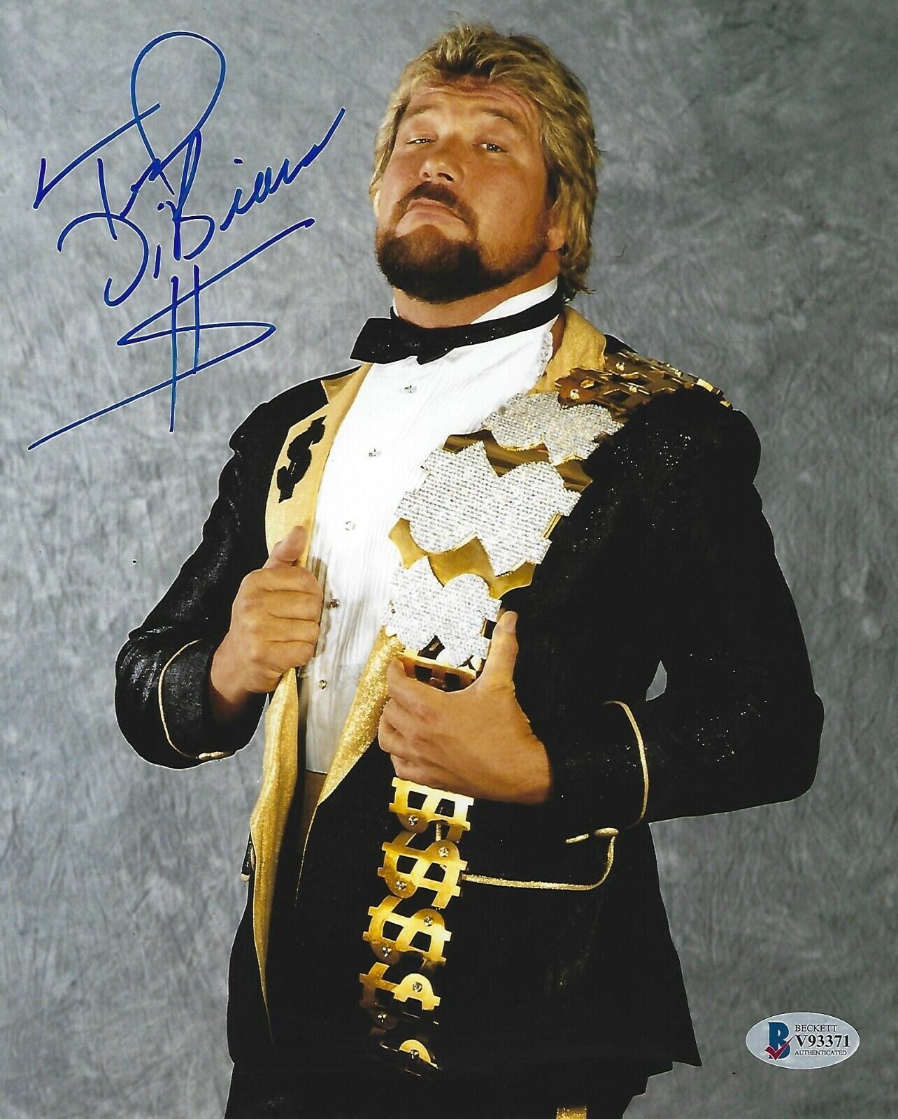 Million Dollar Man Ted DiBiase Signed WWE 8x10 Photo Poster painting BAS COA Picture Autograph 1