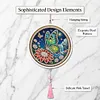 DIY Pearl Painting Art Kit,Round Dust-proof Outer Frame with Tassel Hanging Kit