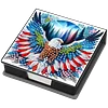 Eagle Pu DIY 5D Diamantmalerei-Notizbox (160 leere Notizbl&ouml;cke) f&uuml;r das B&uuml;rohaus