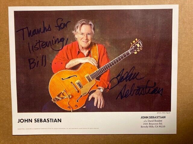 John Sebastian Autographed 8 1/2 x 11 Stunning Photo Poster painting with COA