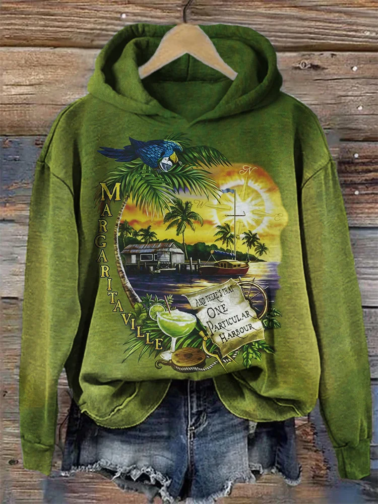 Margaritaville One Particular Harbour Vintage Graphic Hoodie