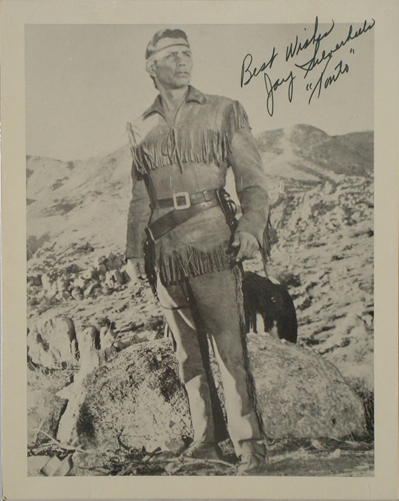 JAY SILVERHEELS SIGNED Photo Poster painting The Lone Ranger Tonto wcoa