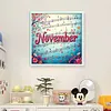 November-18CT Stamped Cross Stitch 25*25cm/9.84*9.84in tapestrymarket