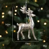 Electroplated Silver Platic Hanging Decors for Christmas Tree 