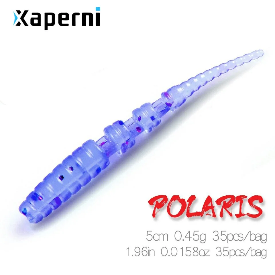 2019 Xaperni Polaris 5cm 0.45g 35pcs/bag Fishing Lures soft lure Artificial Bait Predator Tackle jerkbaits for pike and bass
