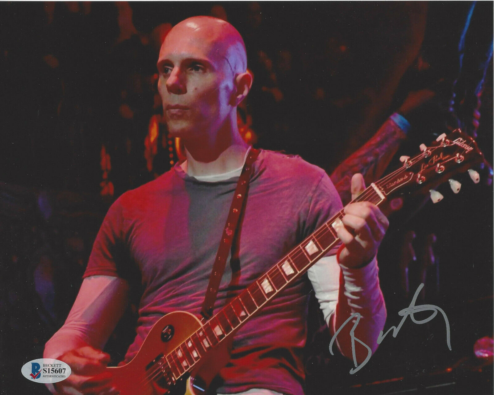 BILLY HOWERDEL A PERFECT CIRCLE GUITARIST SIGNED 8x10 Photo Poster painting BECKETT COA BAS