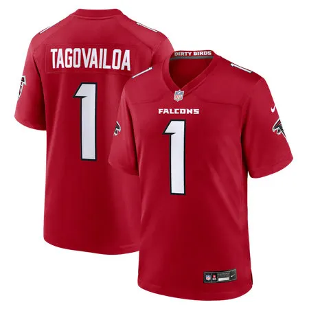 Youth Atlanta Falcons #1 Tua Tagovailoa Nike Red Game Jersey