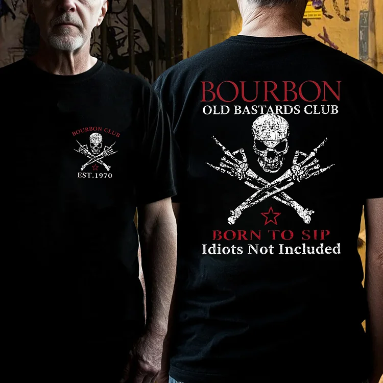  OLD BASTARDS BOURBON CLUB - Customizable Est. Year Apparel
