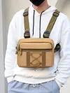 Outdoor Sports Chest Bag Trendy Functional Travel Backpack Oxford Cloth Vest Bag