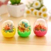 10PCS Creative Mystery Stationery Box Dinosaur Egg Erasers for Kids Student Office Exam Reward Gift