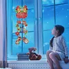 (US Local)DIY Diamond Painting Double Sided 3D Wind Chime Xmas Pendant  Hanging Kit