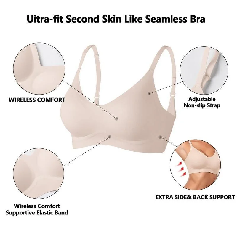 ✨2025 Hot Sale🎁Womens No Underwire Seamless Bra