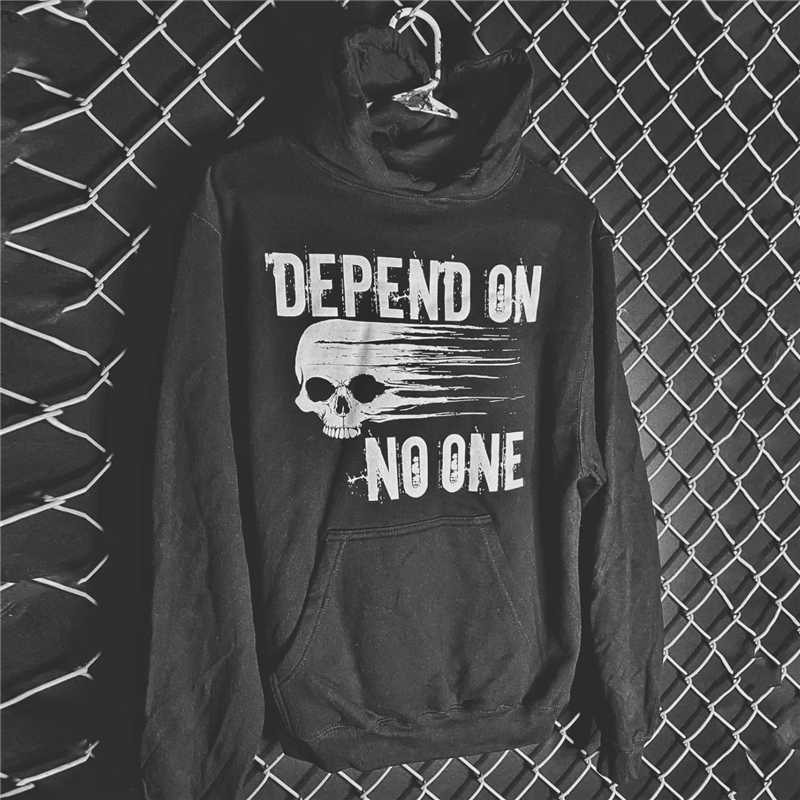 Livereid No one depend on skull printed designer all-match hoodie - Livereid
