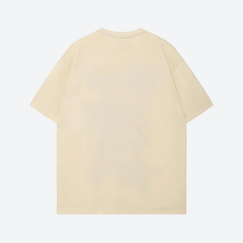 Brownm Sketch Graphic Tee