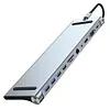 14 in 1 USB C Hub with 4K HDMI-Compatible VGA Ethernet 100W PD SD/TF Audio