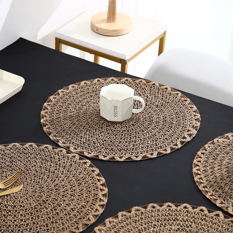 Casual Solid Color PVC Placemat 1 Piece