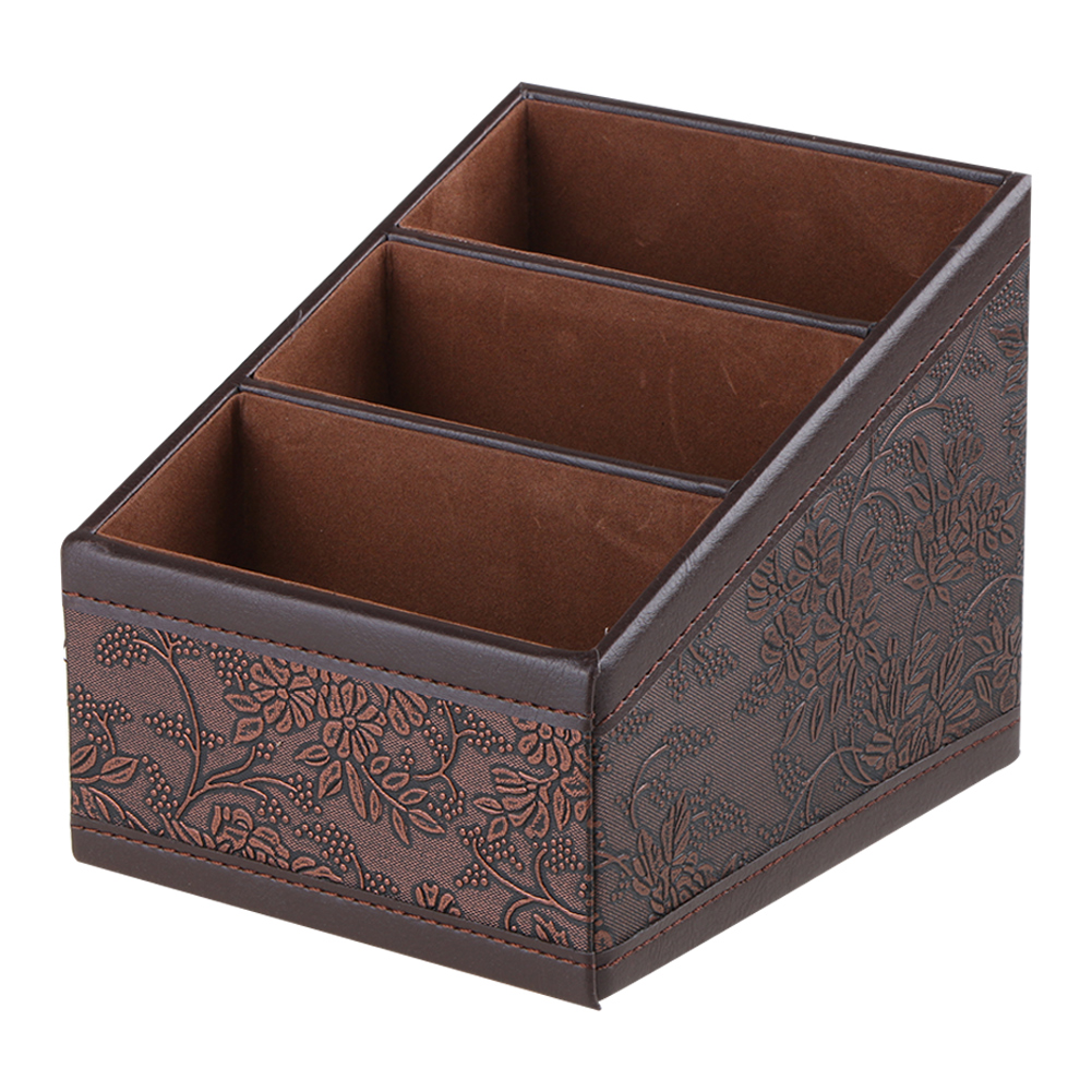 

3 Grids Retro PU Storage Box, 501 Original