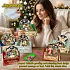 6Pcs DIY Pearl Diamond Painting Christmas Cards, 3D Greeting Card Craft Kits with Resin Pearls, Handmade Holiday Cards for Adults, Christmas Gifts & Decorations